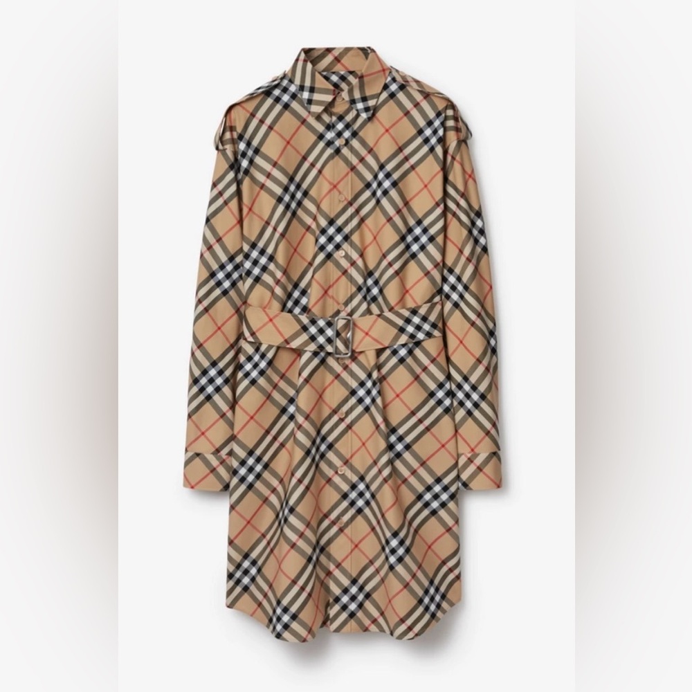 Burberry Check Cotton Shirt Dress